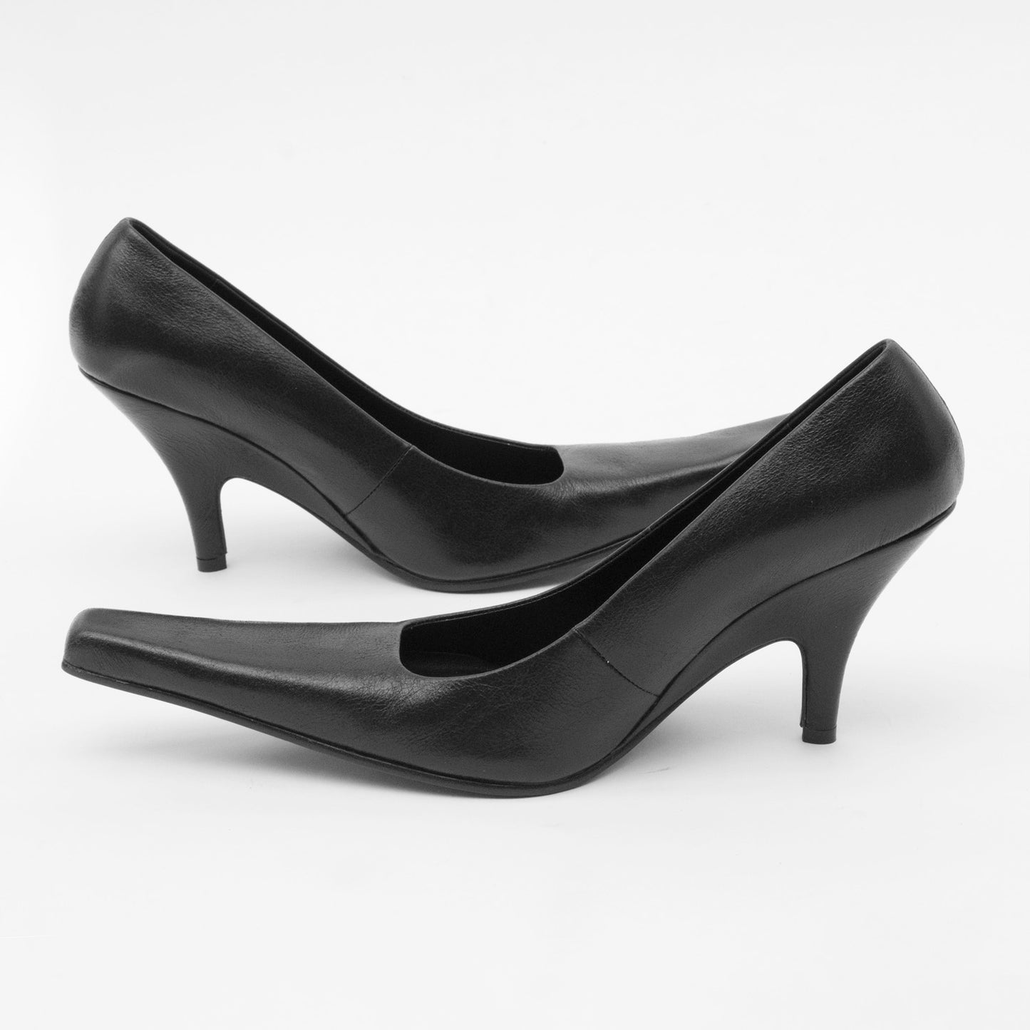 Cunty Leather Heels
