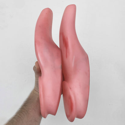 Soft Rubber Mules - Pink Dolphin